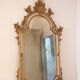 Miroir parecloses bois Or 19ème Italie