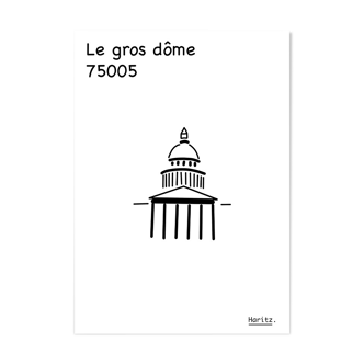 Illustration, Paris "Panthéon"
