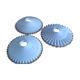 3 suspensions en opaline blanche 1900