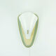 1950s sconce green metal mesh and brass with white acrylic shade
