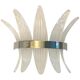 Belt sanded”palmette” murano glass wall sconce