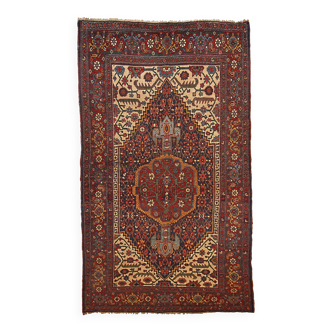 Handmade antique Persian Bidjar rug 149cm x 225cm 1880s - 1B194