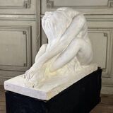 Large Workshop Plaster, Young Nude Woman, Signature on the Base
