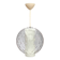 Spherical pendant light in bubbled and opaque blown glass