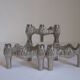 Ensemble de 3 bougeoirs 1970s " Quist "