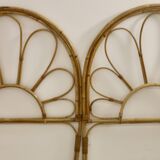 Vintage rattan headboard