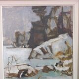 Bertil Landelius (1912-1985), Swedish Modern Oil Painting, 1962