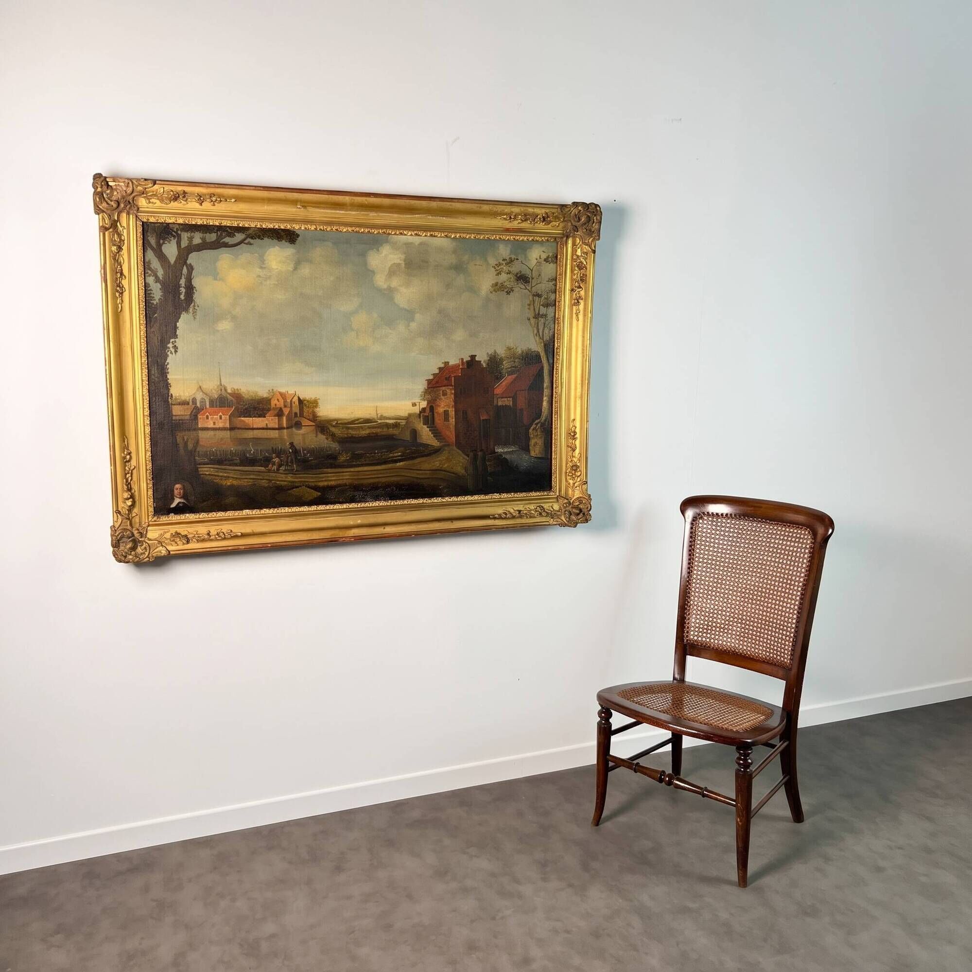 Old Table, oil on canvas, Dutch School of the 17th century Landscape