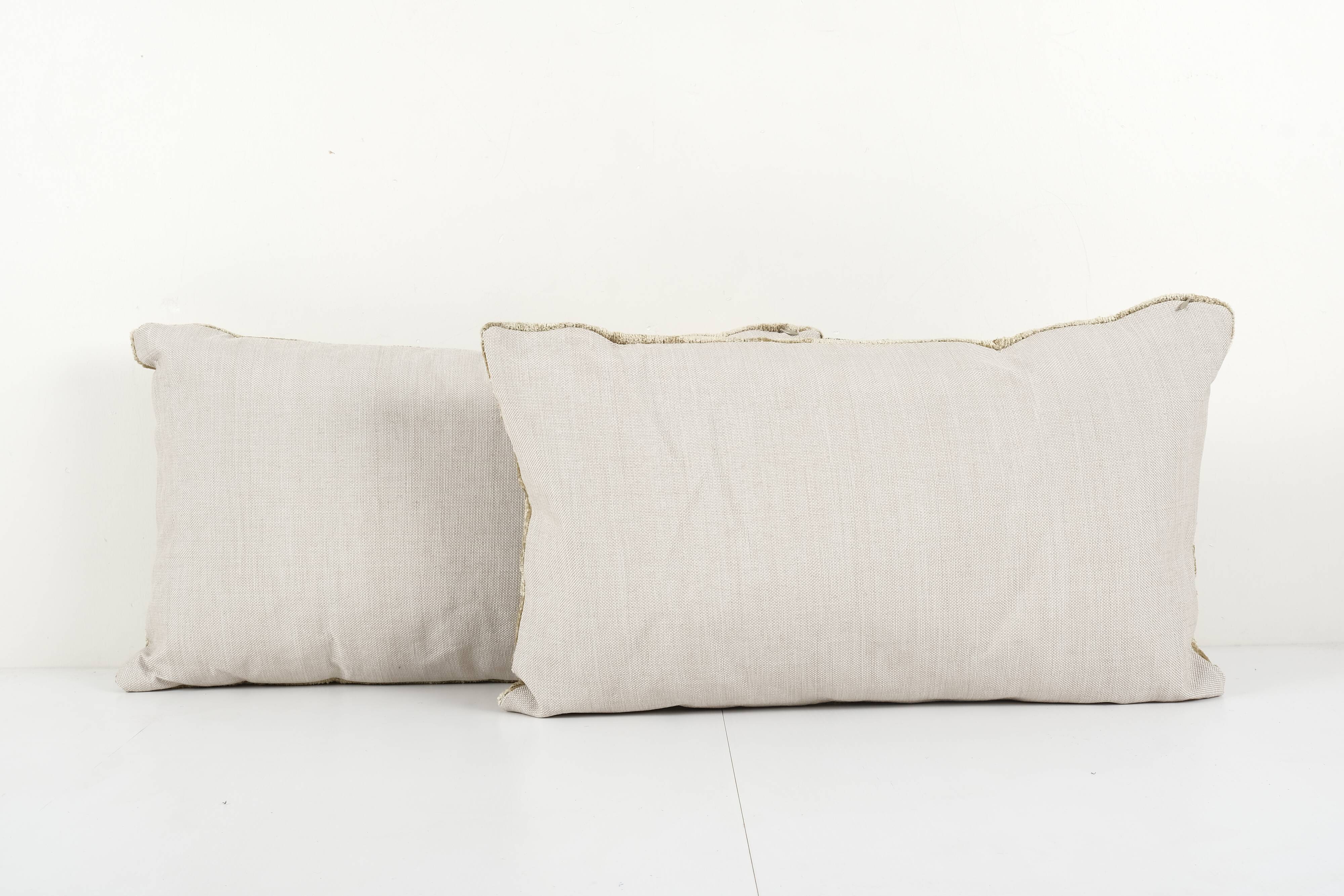 Set of two silk ikat eye velvet pillow cover