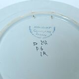 Assiette plate bretonne HB Henriot