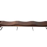 Banc Onda Vintage avec Porte-Revues par Jorge Zalszupin pour Atelier Moveis, 1950s