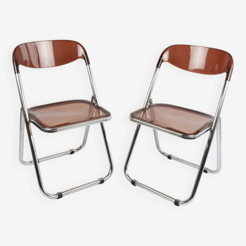 A pair of Modello Depositato folding chairs, Italy, 1970s