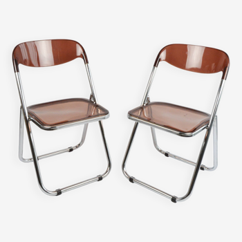 Une paire de chaises pliantes Modello Depositato, Italie, années 1970