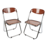 A pair of Modello Depositato folding chairs, Italy, 1970s