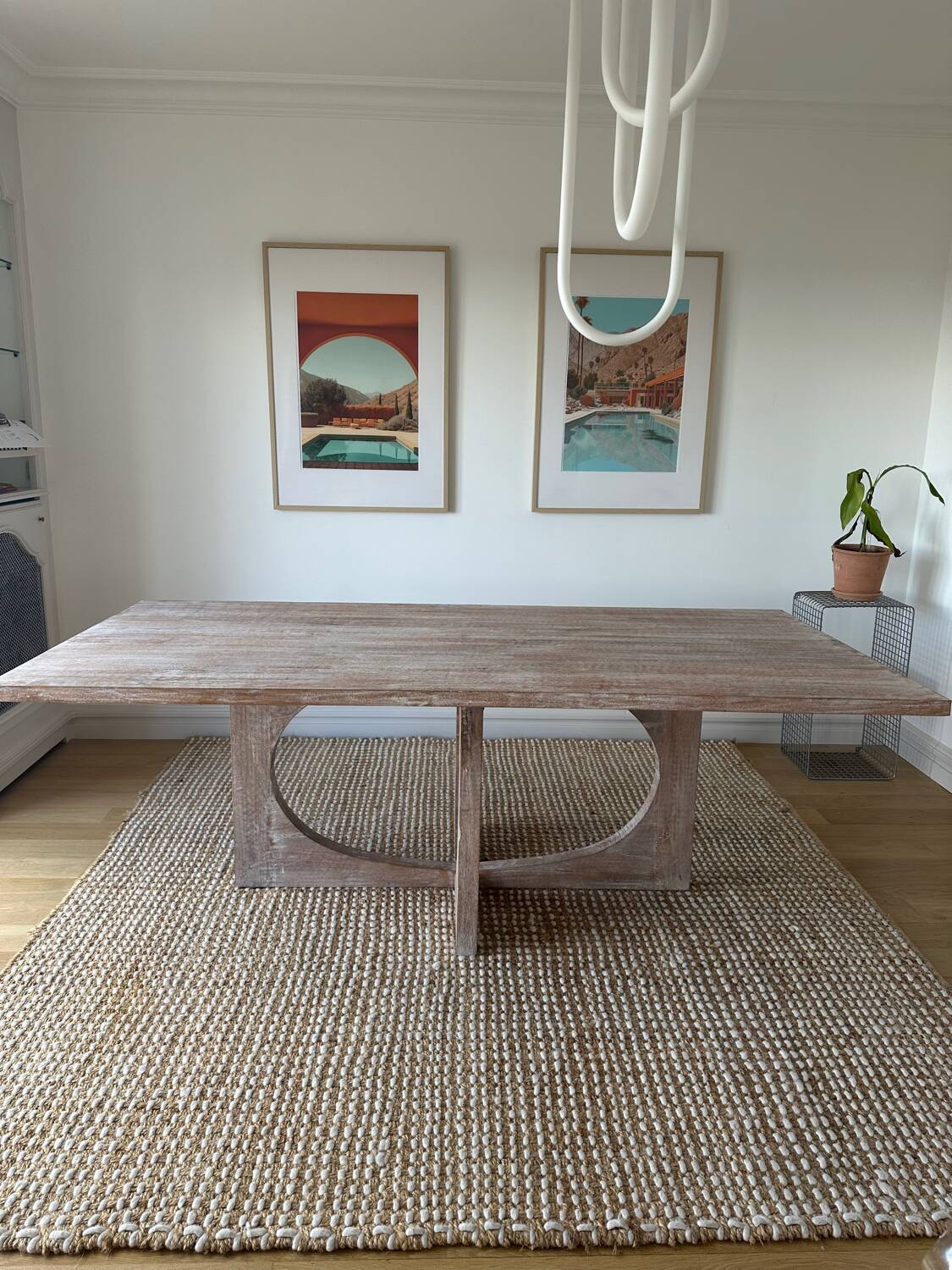 Mango wood dining table