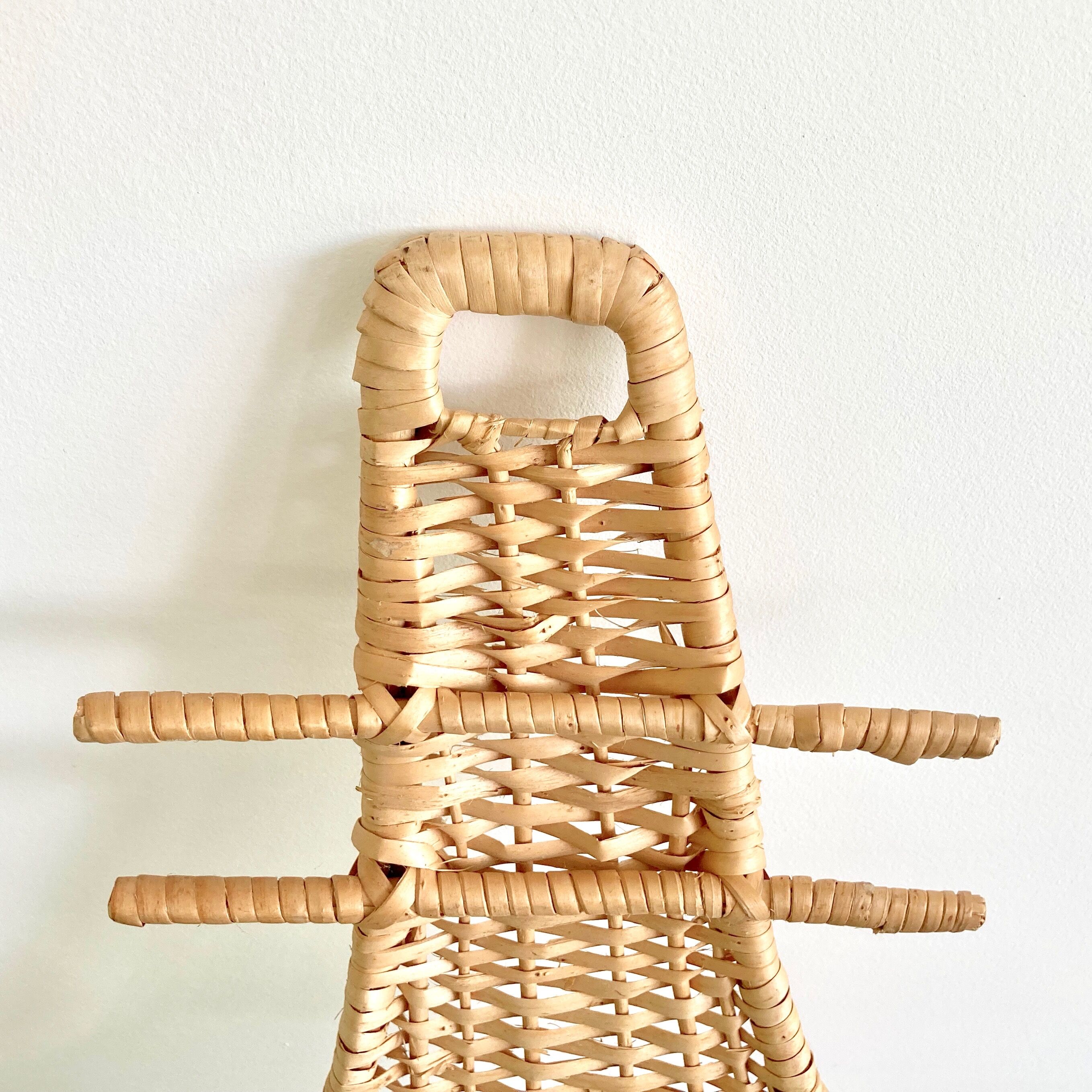 Hanging basket wall decoration