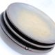 Set of 3 bluish and ochre plates in stoneware Arts Ceram Grand Feu