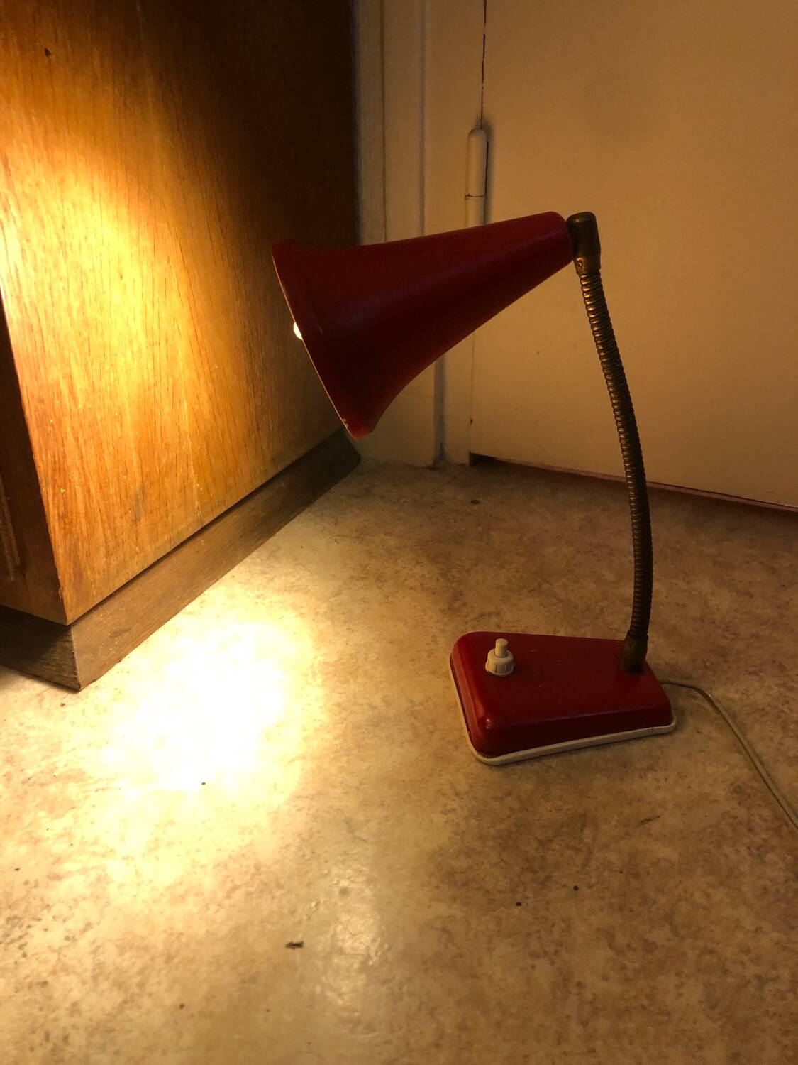 Orange 60s lamp