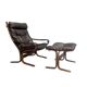 Fauteuil Siesta avec repose-pieds par Ingmar Relling, années 1960.