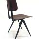 Lot of 4 vintage school chairs Galvanitas S16 Netherlands