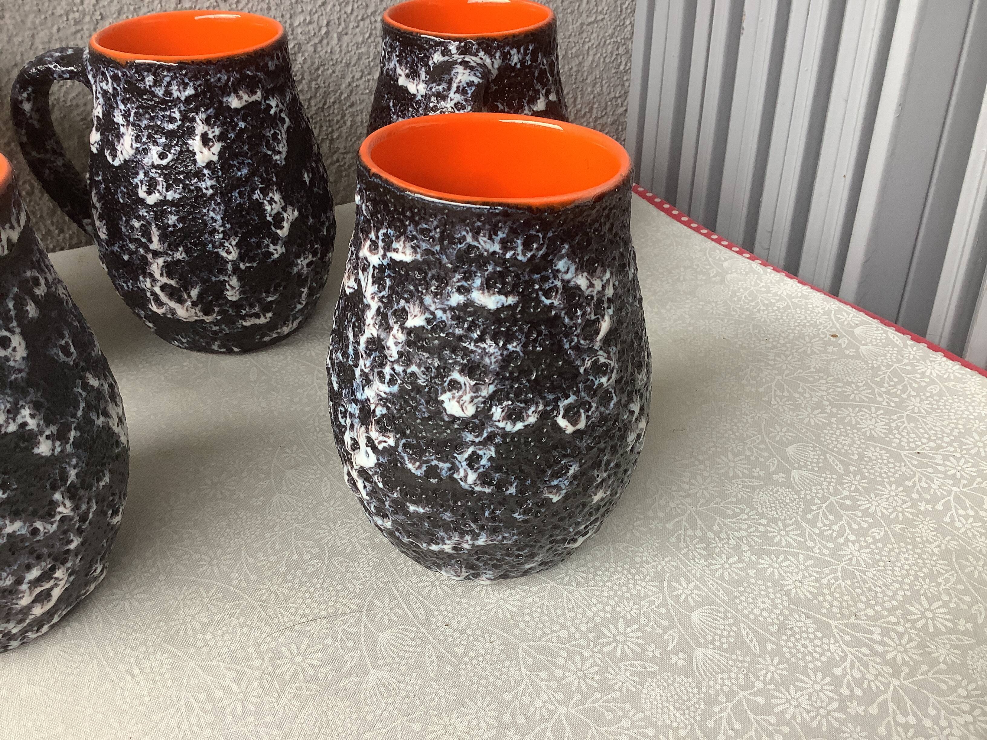 Vallauris orangeade glasses by Marius Musarra for Mabyjo