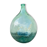 Dame jeanne ancienne 20 l verre bleu-vert clair