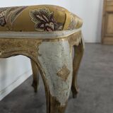 Tabouret en bois doré vénitien