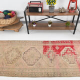 Short turkish runner rug 89x256cm