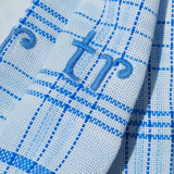 Checkered tablecloth