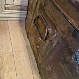 Old metal trunk