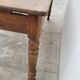 Rustic farm table in solid oak, Louis Philippe legs, 19th century - 1m40