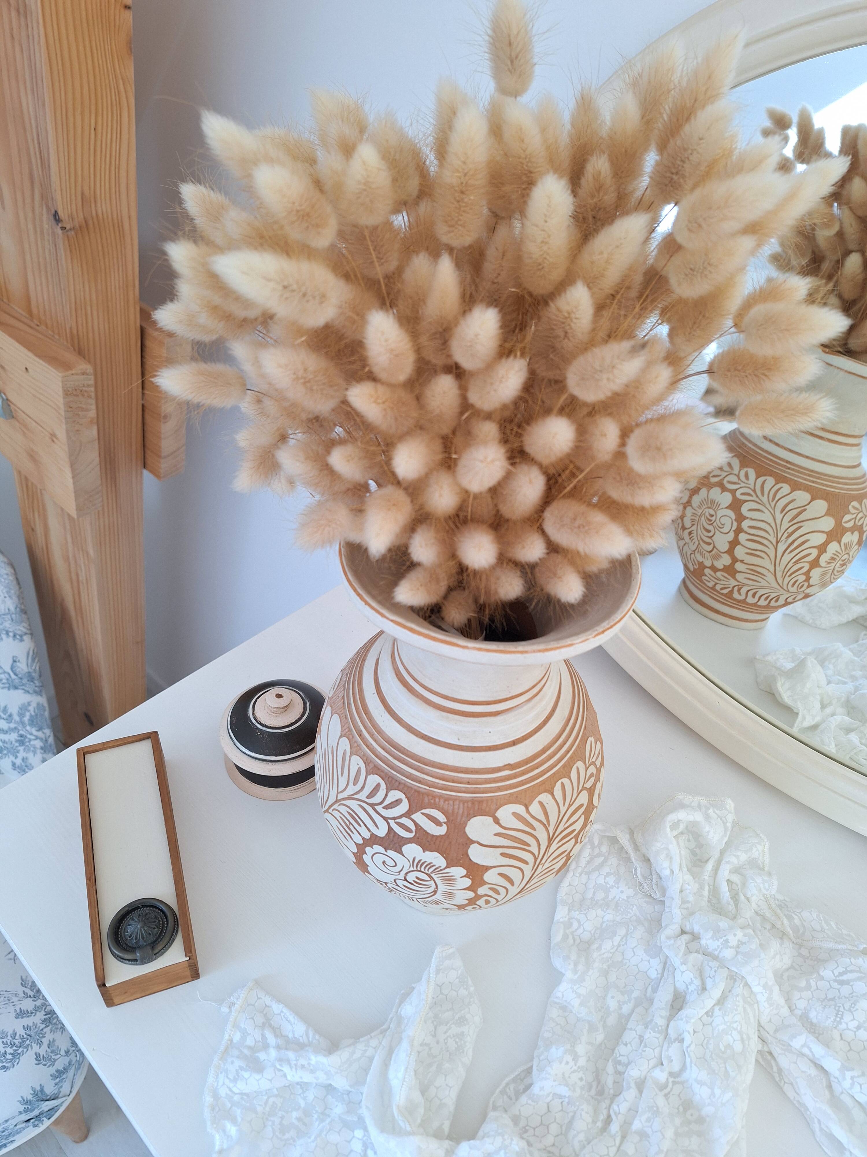 Vase / Poterie d'art artisanal crème et beige