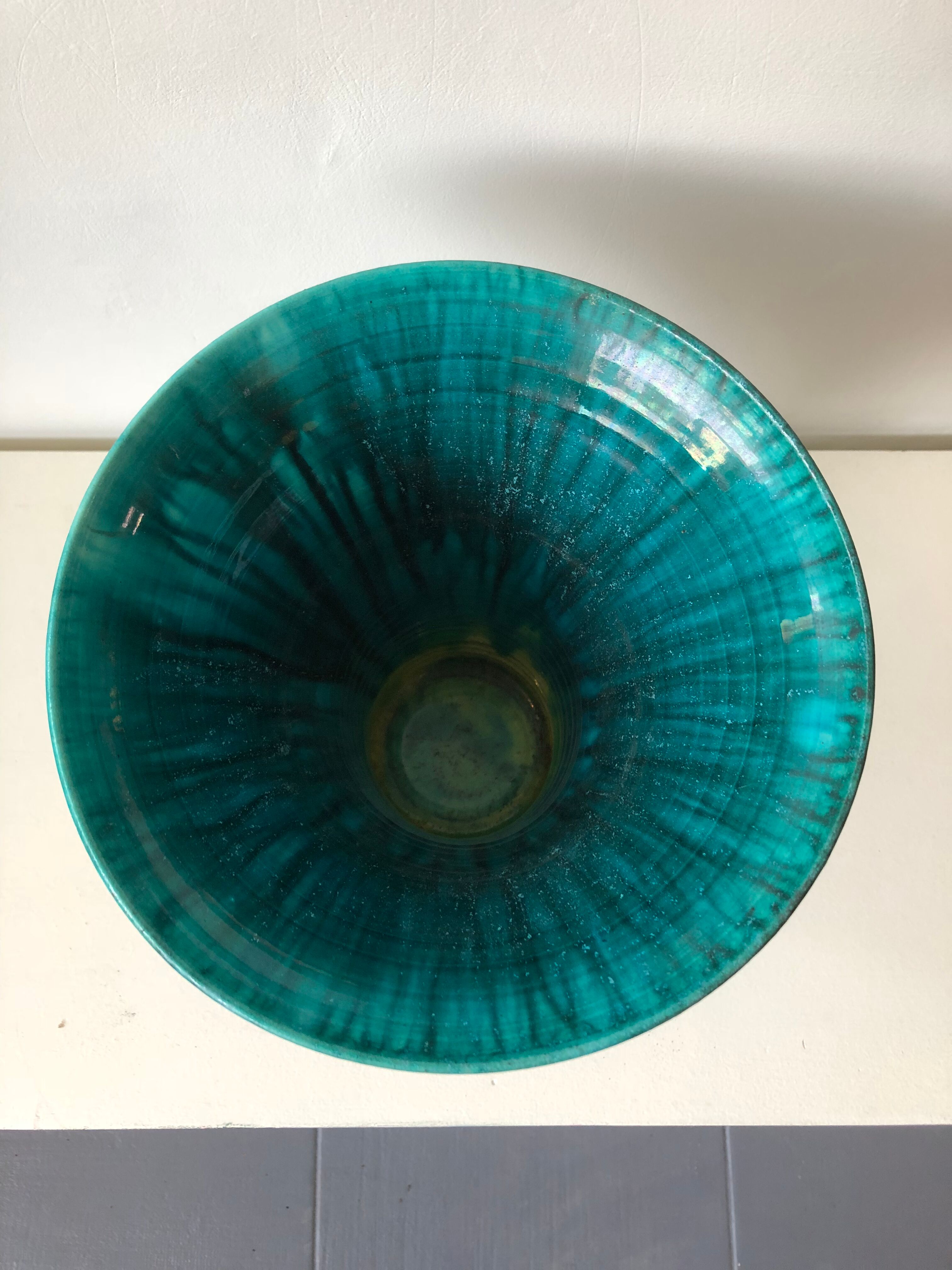 Accolay enameled ceramic vase