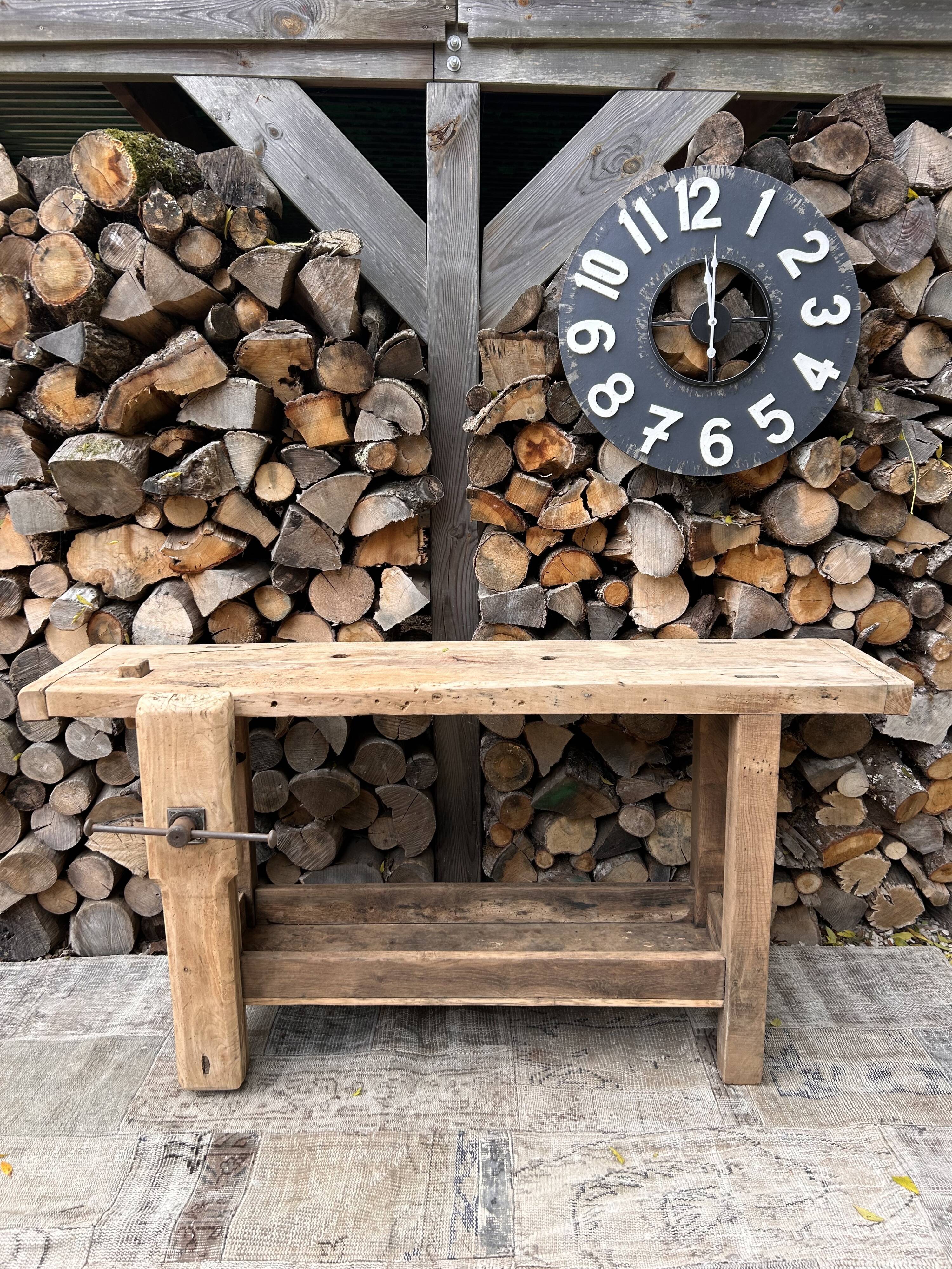 Renovated carpenter's workbench