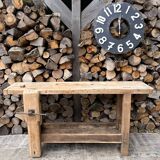 Renovated carpenter's workbench