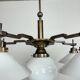Large cubist chandelier