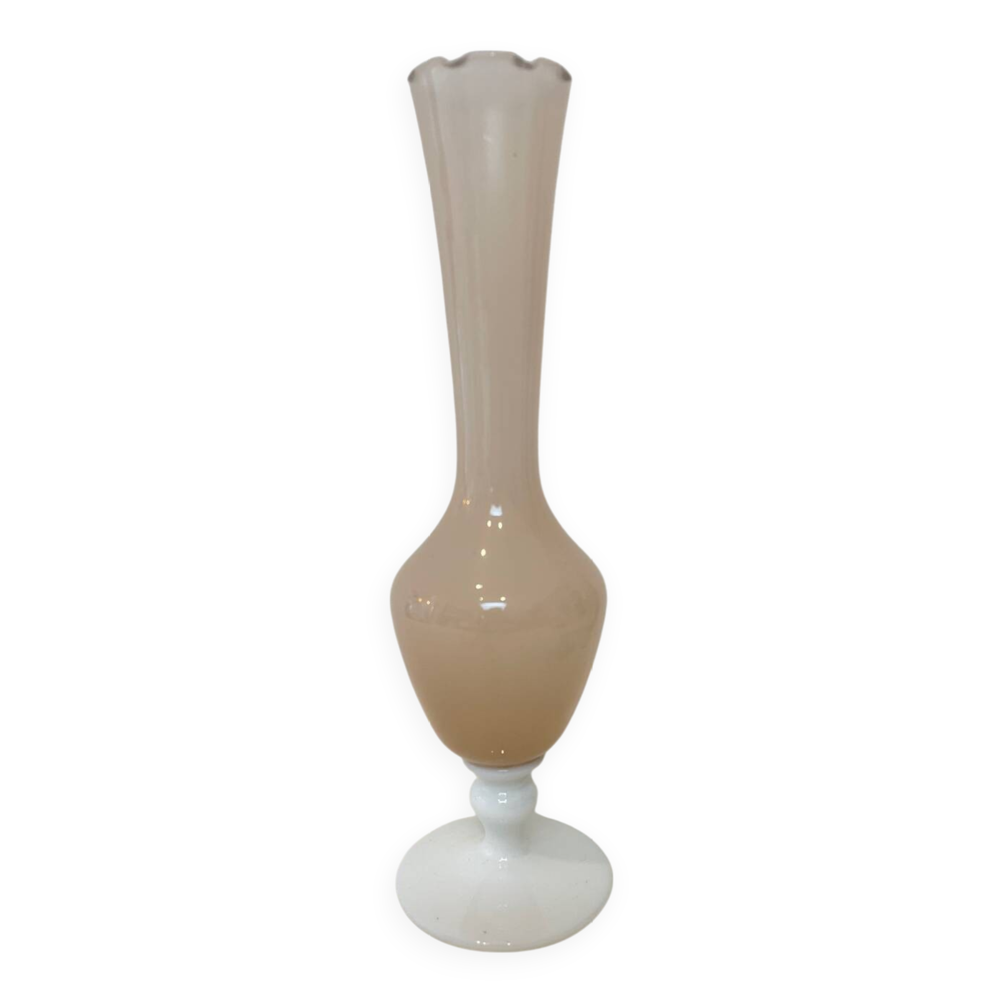 Pink opaline vase, 1970