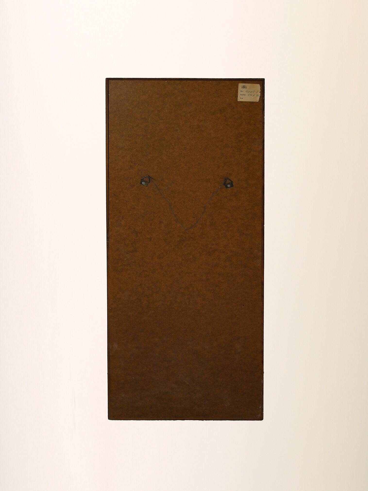 Scandinavian vintage teak mirror, 1950s