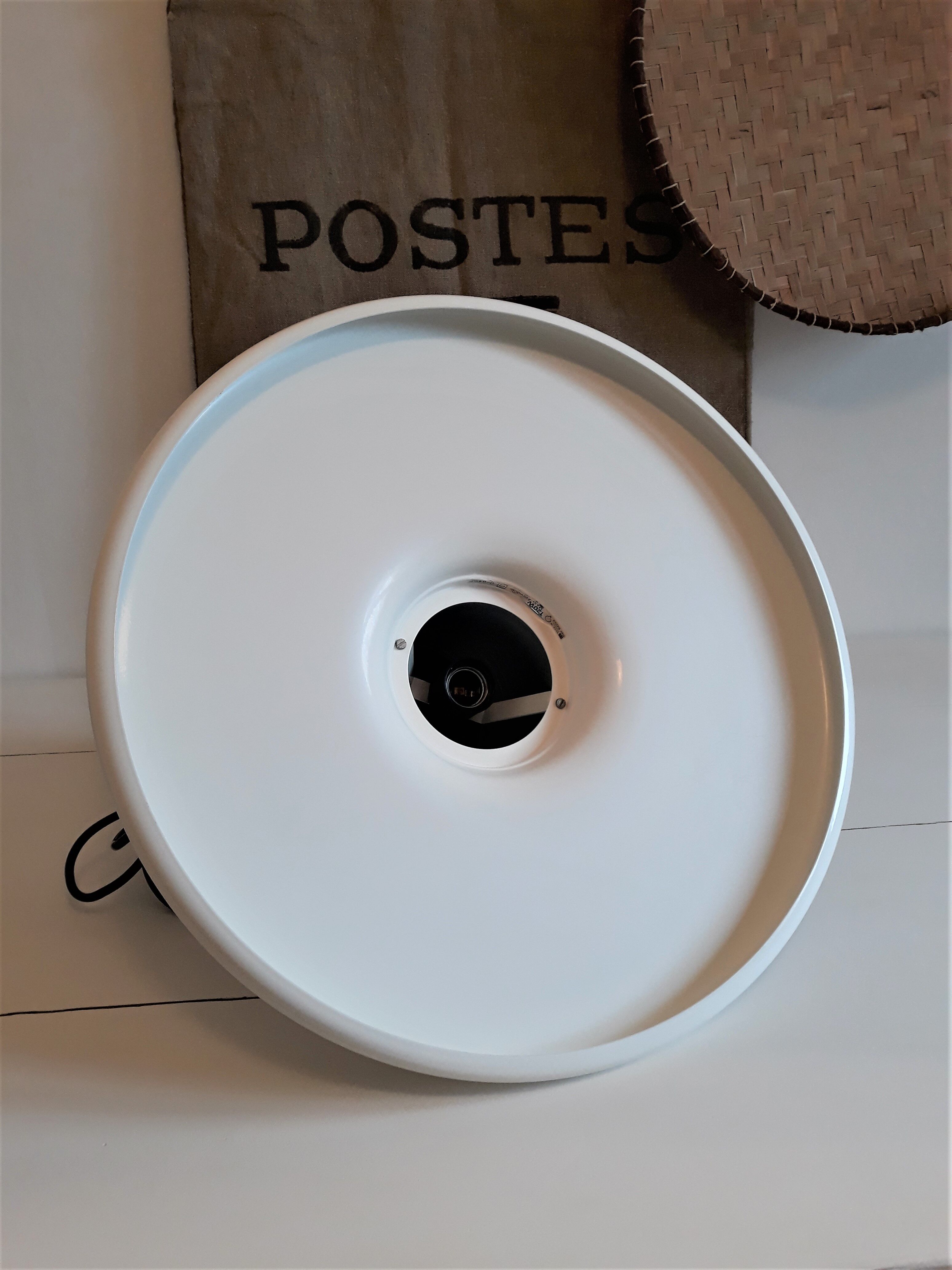 Lita white hanging lamp 1970