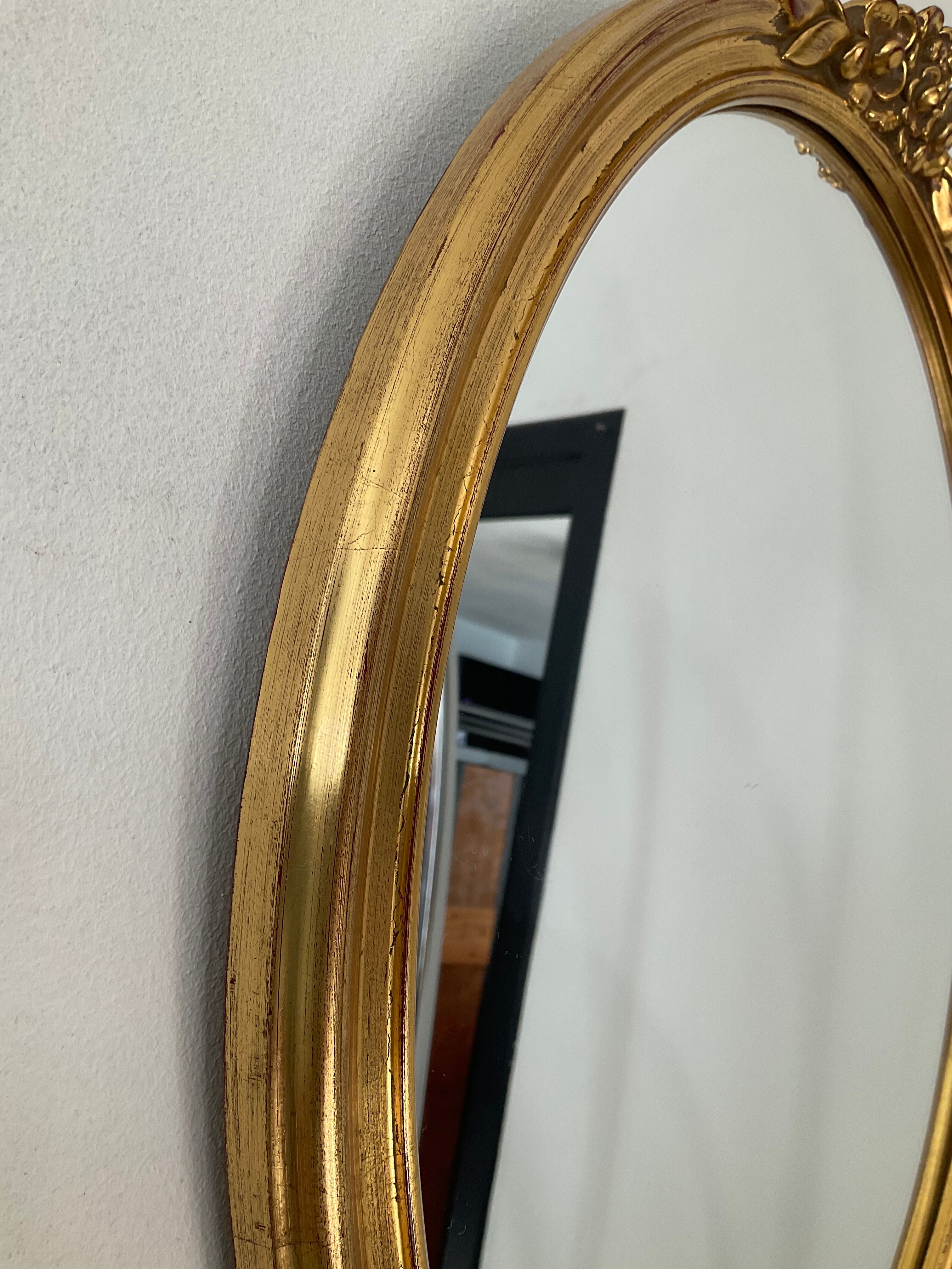 Vintage Deknudt golden mirror 70s