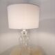 3 face molded glass lamp Sweden 1960