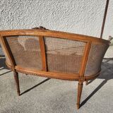 Canape bench 2 chairs louis xvi walnut canning