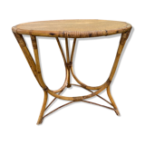 Vintage rattan table
