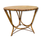 Table vintage en rotin
