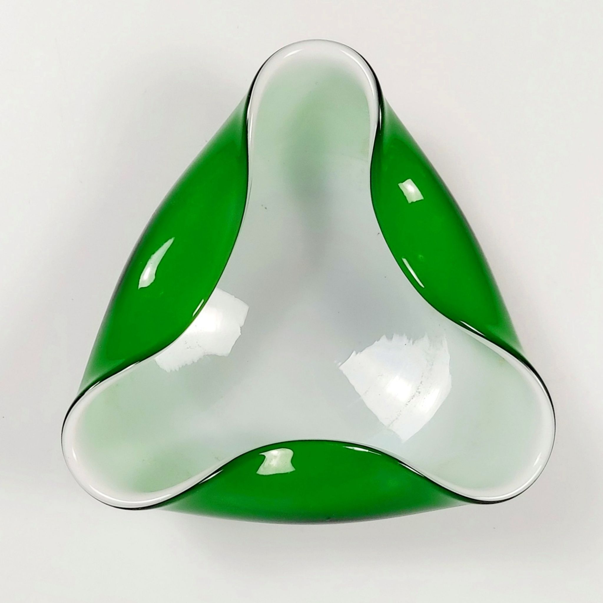 Cendrier en verre de Murano du milieu du siècle par Flavio Poli, années 1960