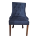 fauteuil capitonné velours noir design