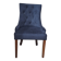 fauteuil capitonné velours noir design