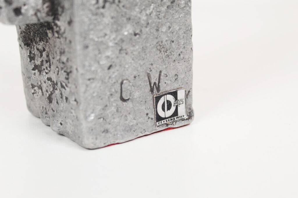 Brutalist aluminum sculpture by Willy Ceysens, Belgium 1980s