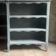Bibus beech bookcase renovated in gray
