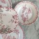 Mismatched flat plates pink iron land lot X5 old French manufacture various